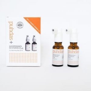 Puhdas+ Kasviperäinen D3-Vitamiinispray 2-Pack