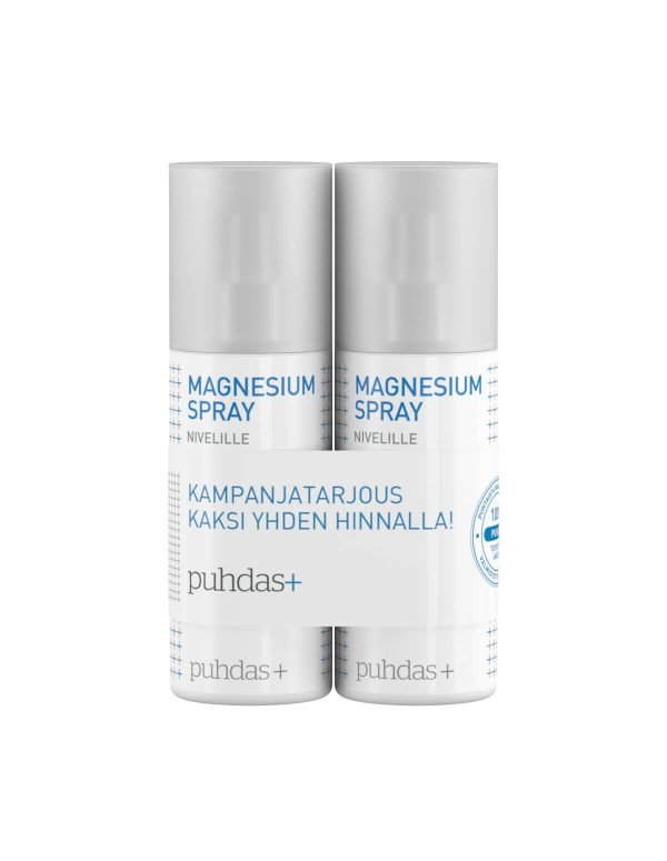 Puhdas+ Magnesium Spray Nivelille 150ml Tuplapakkaus