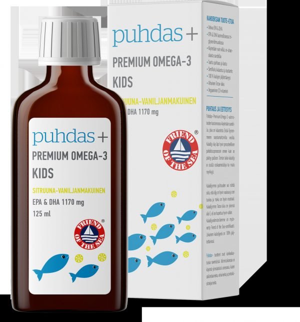 Puhdas+ Premium Omega 3 Kids 1350 Mg 125 Ml