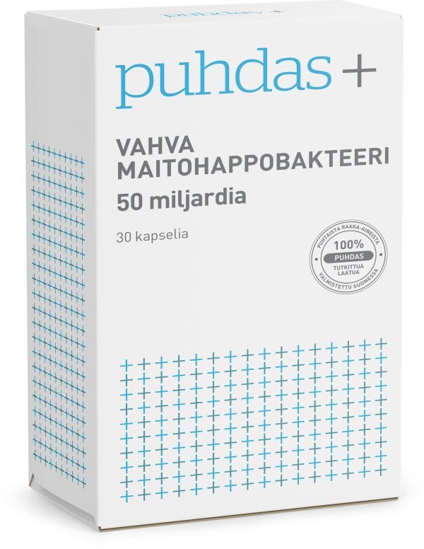 Puhdas+ Vahva Maitohappobakteeri 50 Mrd 30 Kaps