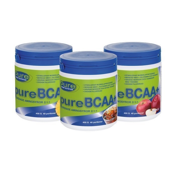 Pure Sport Nutrition 3 x Pure BCAA+ 400 g