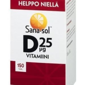 Sana-Sol Helposti Nieltävä D-Vitamiini 25 Mikrog