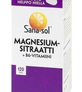 Sana-Sol Magnesiumsitraatti + B6-Vitamiini