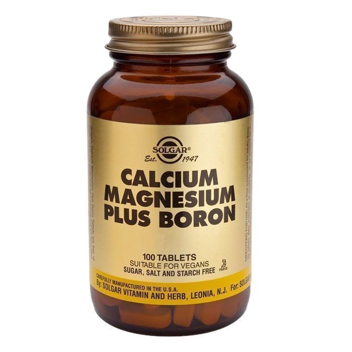 Solgar Calcium Magnesium + Boron 100 tablettia