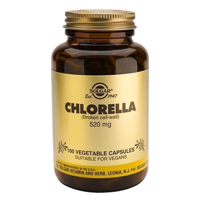 Solgar Chlorella 520 mg. Veg kapselia 100 kapselia