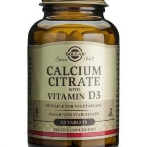 Solgar Kalsiumsitraatti + D3-Vitamiini