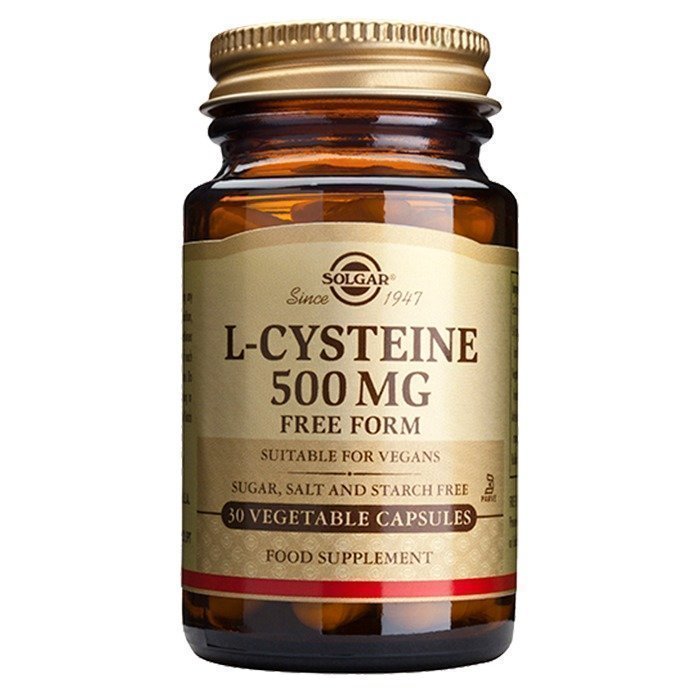 Solgar L-Cysteine 500 mg 30 kapselia