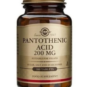 Solgar Pantoteenihappo 200 Mg