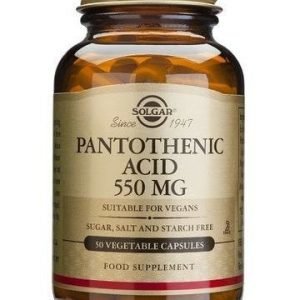 Solgar Pantoteenihappo 550 Mg