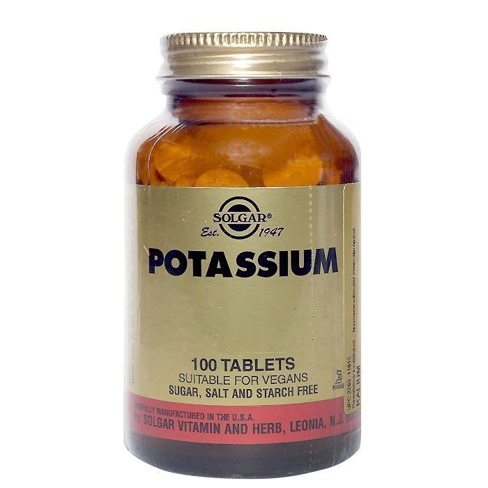 Solgar Potassium 99 mg 100 tablettia