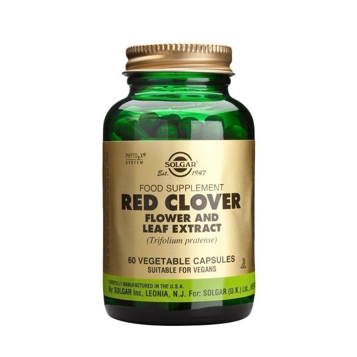 Solgar Red Clover Leaf Extract Puna-apila lehtiuute 60 kapselia