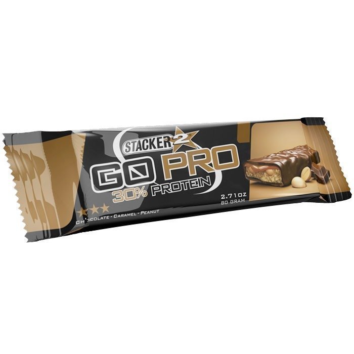 Stacker 2 Go Pro Bar 80g Chocolate Caramel Peanut