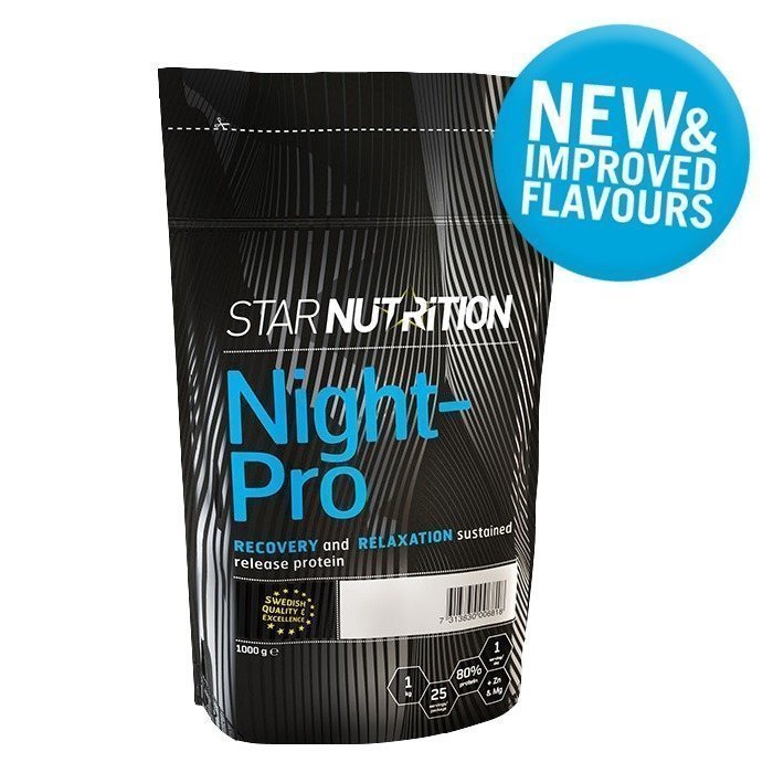 Star Nutrition Night-Pro 1 kg Chocolate - Improved flavour