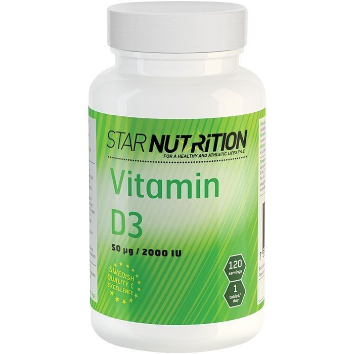 Star Nutrition Vitamin D3 120 tabs