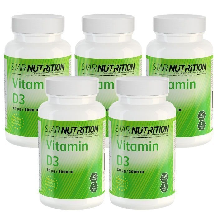 Star Nutrition Vitamin D3 BIG BUY 600 tabs