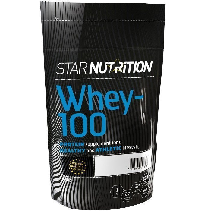 Star Nutrition Whey-100 1 kg Mansikka