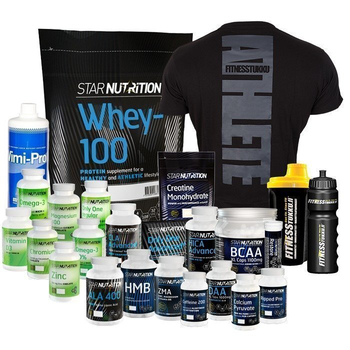 Star Nutrition Whey-100 4 kg + Bonustuote!