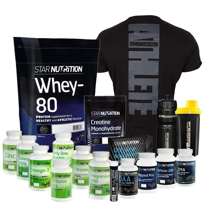 Star Nutrition Whey-80 4 kg + Bonus Products!