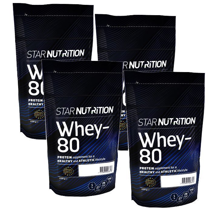 Star Nutrition Whey-80 Mix&Match 4x1kg