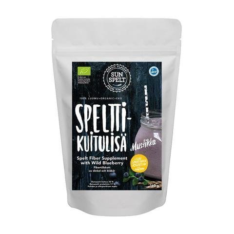 Sunspelt Luomu Spelt Kuitulisä Mustikka