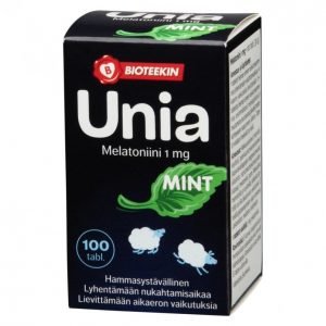 Suomen Bioteekin Unia 100 Kpl Melatoniini 1 Mg Minttu