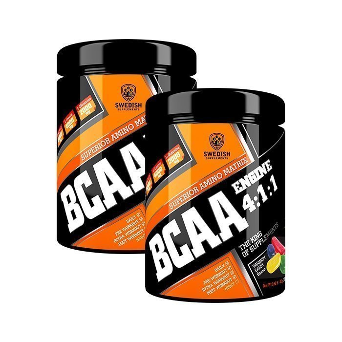 Swedish Supplements 2 x BCAA Engine 4:1:1 400 g Winegum Candy