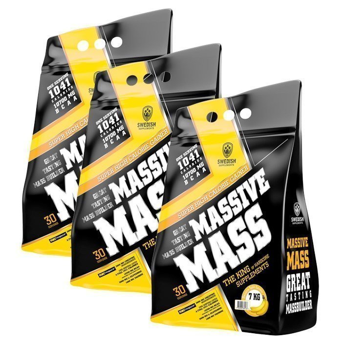 Swedish Supplements 3 x Massive Mass 7000 g