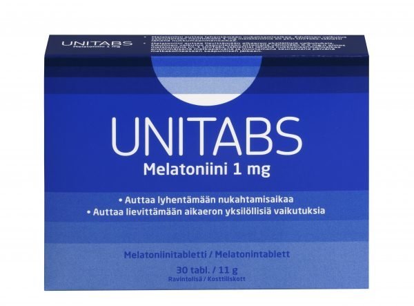 Unitabs Melatoniinivalmiste 1 Mg 30 Tablettia