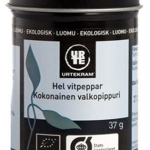 Urtekram Luomu Valkopippuri Kokonainen