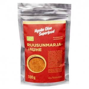 Via Naturale Luomu Ruusunmarjajauhe 100g