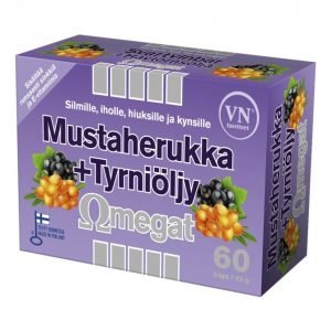 Via Naturale Mustaherukka + Tyrniöljy 60kpl