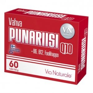 Via Naturale Vahva Punariisi Q10 + B6 B12 Foolihappo