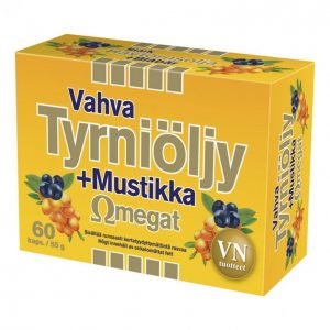 Via Naturale Vahva Tyrniöljy + Mustikka 60kpl