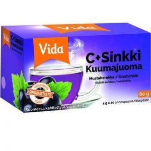 Vida C+Sinkki Kuumajuoma Mustaherukka