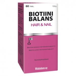 Vitabalans Biotiini Balans 60 Kpl Hair & Nail