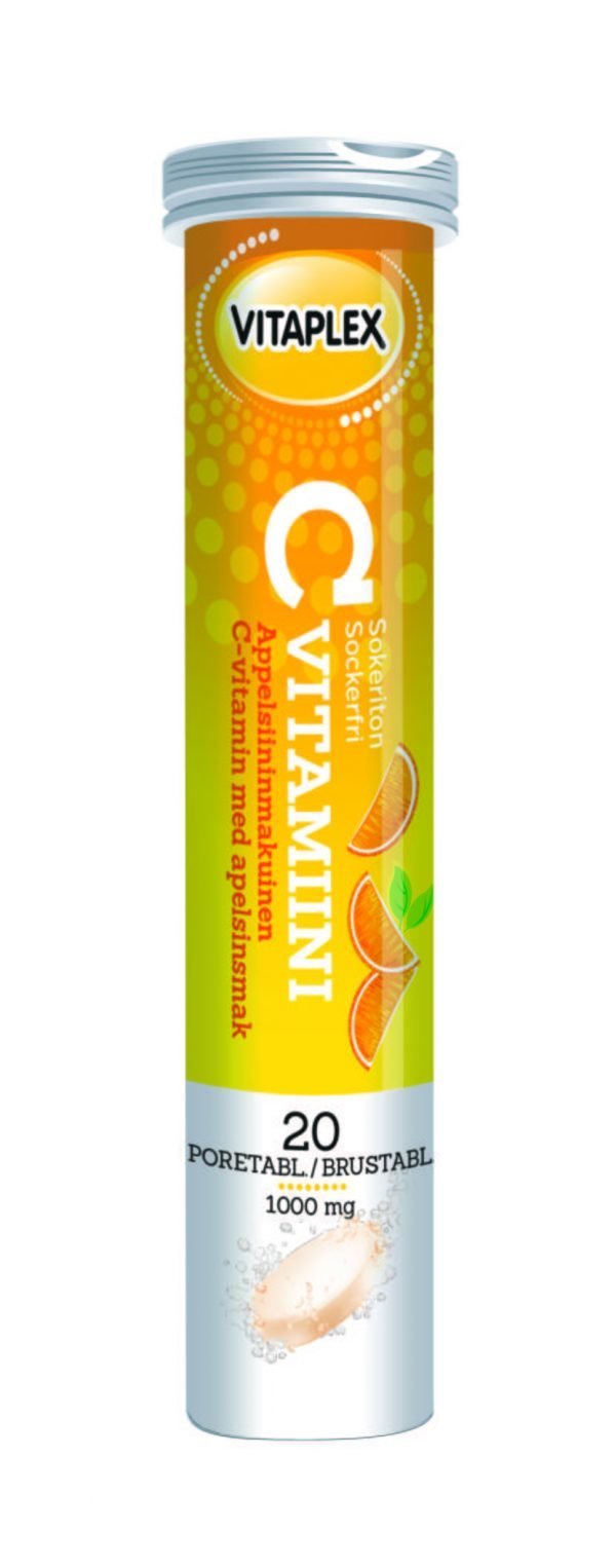 Vitaplex C-Vitamiini Appelsiini 1000 Mg 20 Kpl / Pkt