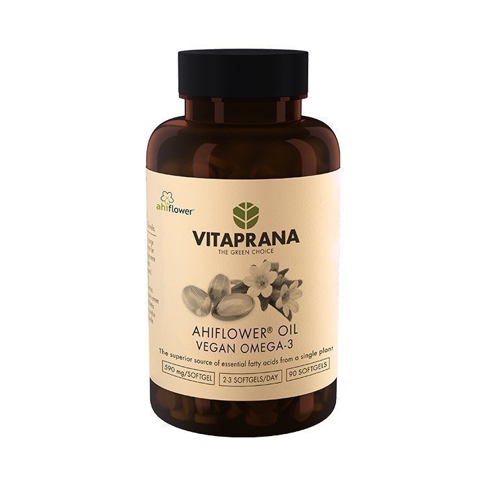 Vitaprana Ahiflower oil - vegan omega-3 90 softgels