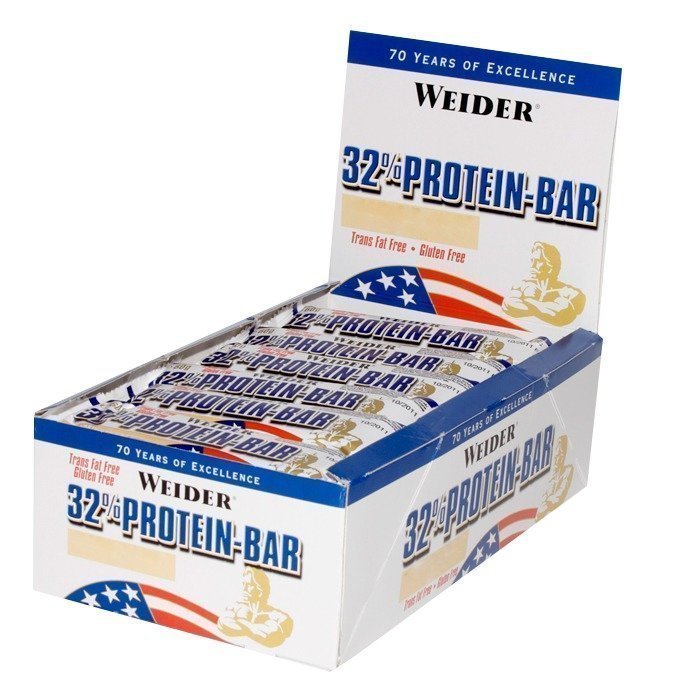 Weider 24 x 32% Protein-Bar 60 g Vanilla