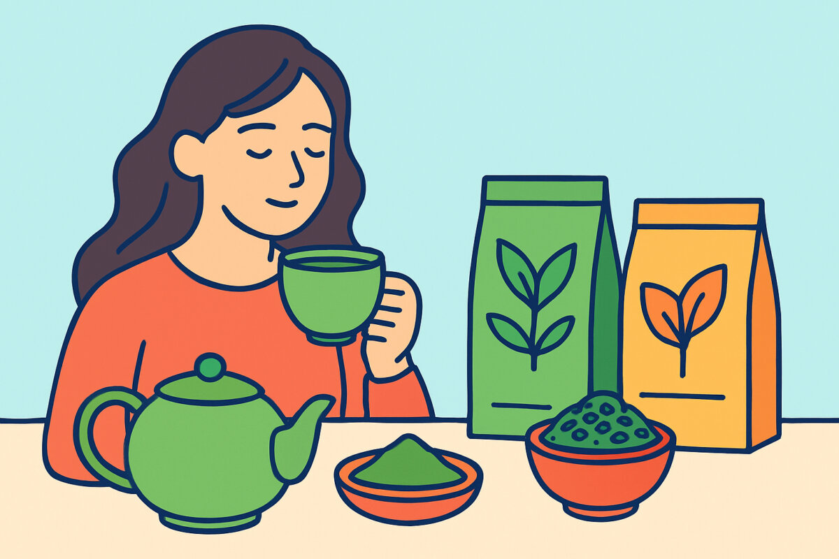 Vihreä tee ja sen muunnelmat – matcha, sencha ja gunpowder